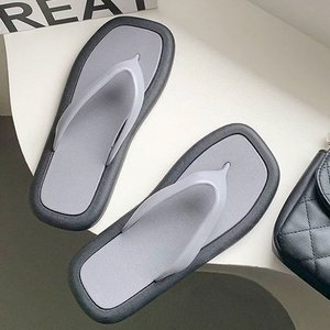 Sandalias de Plataforma de Verano, Transpirables, Antideslizantes, Suaves, con Punta Abierta, Estilo Coreano, Planas, para la Playa, para Mujer - Product Image 6