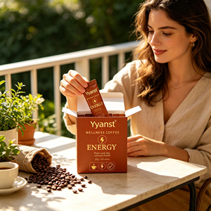 Café Instantáneo Herbal Wellness, 20g*20 Sobres Individuales, Caja de Regalo, Bebida Herbal Suave para Nutrir y Aliviar la Fatiga Diaria - Product Image 4