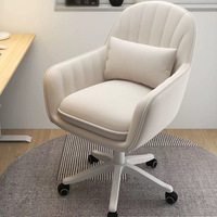 Fauteuil de bureau inclinable pour la maison, confortable, avec dossier, pour longues heures de travail assis, design nordique, rotatif