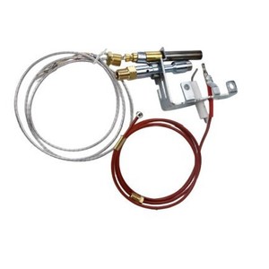 Ensemble de brûleur à gaz avec allumeur R-3624, thermocouple et calandre thermique pour installation encastrée - Product Image 4