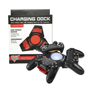 Cargador 3 en 1 compatible con la base de carga del mando de <span class=keywords><strong>PlayStation</strong></span> <span class=keywords><strong>4</strong></span> PS4. - Product Image 1
