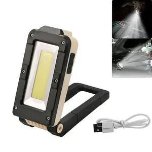 חדש נייד משולב בדיקת אור לפיד נטענת מתקפל מגנטי LED אור מנורה לרכב תיקון
