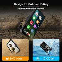 Pantalla Inteligente para Motocicleta con Sistema Operativo Linux, Resistente al Agua IP67, Inalámbrica, Compatible con CarPlay y Android Auto, Portátil, con TPMS, DVR y Cámara