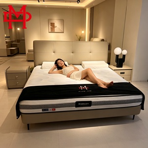 Lit moderne XIYUAN en cuir véritable rembourré, cadre en bois massif, panneaux en bois écologiques, durable, garantie 10 ans - Product Image 1