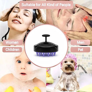 Cepillo de Silicona para Masaje del Cuero Cabelludo, para Uso Doméstico, para el Crecimiento del Cabello, Exfoliación y Eliminación de la Caspa - Product Image 3