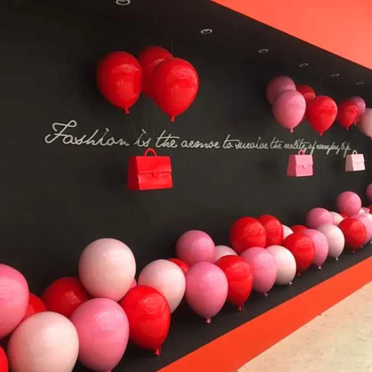 In fibra di vetro falso grande artificiale partito decorativo finestra di visualizzazione palloncino