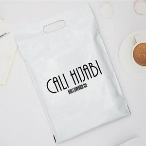 Bolsa de correo de poliéster caqui con logotipo personalizado, color rosa, paquete de plástico, envío de correo - Product Image 6