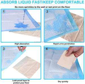 Esterilla desechable para mascotas, Control de olores, almohadillas superabsorbentes para entrenamiento de cachorros - Product Image 3