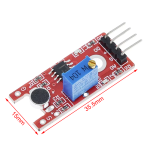 Mikrofon KY-038, modul deteksi <span class=keywords><strong>Sensor</strong></span> suara Output Digital Analog UNTUK <span class=keywords><strong>Arduino</strong></span> AVR PIC kategori produk ICs - Product Image 2