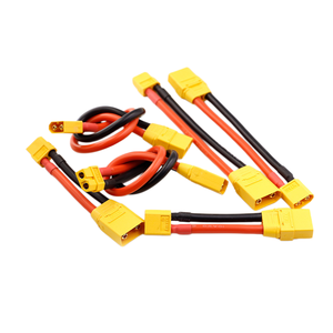 XT60กับสายอะแดปเตอร์ตัวผู้ XT90H ตัวเมียพร้อมปลอก10AWG สายซิลิโคนสายเชื่อมต่อพลังงาน RC XT60H-F XT90 XT90H-F XT60H-M - Product Image 5