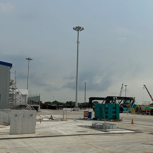 XINTONG-mástil <span class=keywords><strong>solar</strong></span> de alta eficiencia luminosa, 15m-40m, luz con reflector - Product Image 5