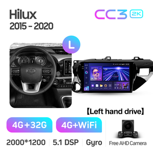 <span class=keywords><strong>TEYES</strong></span> <span class=keywords><strong>CC3</strong></span> 2K REPRODUCTOR DE DVD para coche para Toyota Hilux Pick Up AN120 2015 - 2020 10 pulgadas GPS <span class=keywords><strong>Android</strong></span> navegación REPRODUCTOR DE DVD para coche - Product Image 3