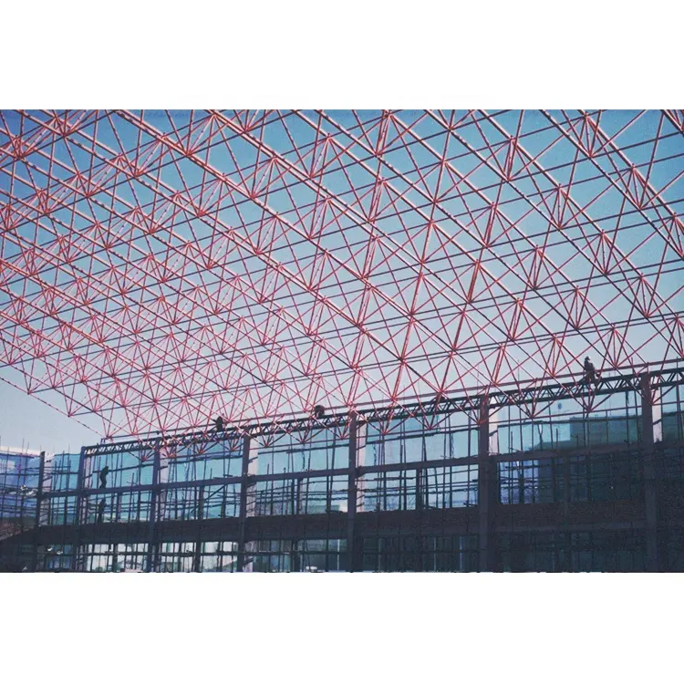 Bâtiment préfabriqué structure en acier entrepôt toit métallique