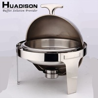Huadison – présentoir de buffet en acier inoxydable, chauffe-plats