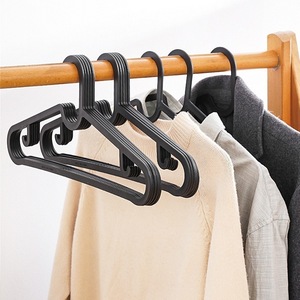 <b>Plastic</b> Clothes Hanger Rectangle Black General Use <b>Hook</b> Type Storage Hanger For Clothing - Product Image 1