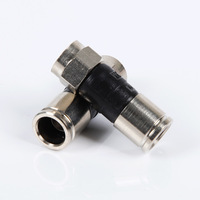 Conector F Macho/Hembra de Tipo Compresión con Contactos de Cobre para Cables RG59 y RG6