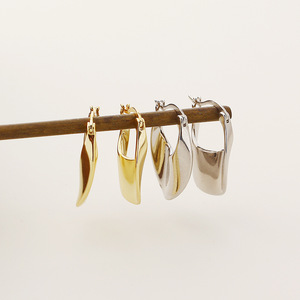 <span class=keywords><strong>Orecchini</strong></span> geometrici con Clip in <span class=keywords><strong>argento</strong></span> Sterling 925 placcato oro 18K di lusso <span class=keywords><strong>per</strong></span> gioielli da <span class=keywords><strong>bambina</strong></span> - Product Image 2