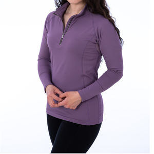 Camisa ecuestre de manga larga para mujer, con decoración de patchwork y color sólido, para espectáculos de equitación. - Product Image 2