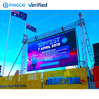 Dinding Video LED portabel instalasi rangka gantung P2.9 P3.91 layar tampilan LED dalam dan luar ruangan besar dinding Led Pantalla