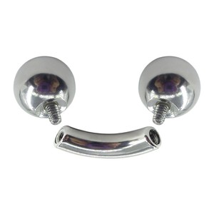 <span class=keywords><strong>Piercing</strong></span> de acero inoxidable de gran tamaño para ceja, barra curva tipo banana, para labio, tragus, oreja, pezón, joyería corporal - Product Image 3