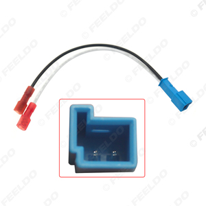 BMW için 2 adet 2Pin araba <span class=keywords><strong>Stereo</strong></span> hoparlör kablo demeti adaptörleri evrensel/Mini hoparlör yedek bağlantı kablo fiş kabloları - Product Image 2