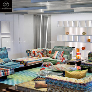 Canapé sectionnel en tissu multicolore personnalisable le mieux vendu Canapé de salon <span class=keywords><strong>Roche</strong></span> <span class=keywords><strong>Bobois</strong></span> Divano Mah Jong Canapé - Product Image 6