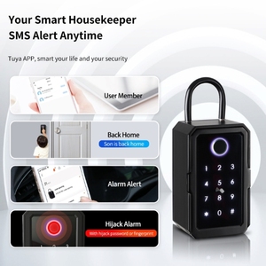 <span class=keywords><strong>Caja</strong></span> de Seguridad Inteligente para <span class=keywords><strong>Llaves</strong></span> con App Tuya, <span class=keywords><strong>Caja</strong></span> de Seguridad para <span class=keywords><strong>Llaves</strong></span> Montada en la Pared para Exteriores, Compartición de Contraseña Temporal para <span class=keywords><strong>Airbnb</strong></span>, Agentes Inmobiliarios, Hogar, Hotel - Product Image 4