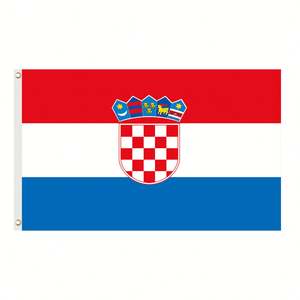 Bandera de Croacia 3x5 pies |   Bandera de Poliéster Impresa Digital por Ambos Lados, Colores Vivos, Resistente a la Decoloración, Doble Costura, con Anillas de Latón - Product Image 1
