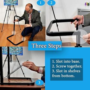 Wholesale Powder Coated Art Drying Rack, 6 Layers Painting Dry Tower, School Art Studio <strong>Drawing</strong> Works Drying <strong>Storage</strong> Rack - Product Image 5