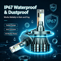 Ampoule de phare LED HOLY V35 12V, haute luminosité, bande de refroidissement en cuivre, blanc froid 6000K, étanche IP67, Plug & Play, pour tous les phares de voiture