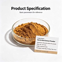 Poudre d'extrait de racine de Derris en gros, contenant 20% de Rotenone, matière première naturelle issue de racines végétales pour formule industrielle