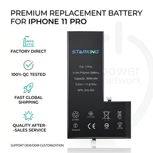 Batería <span class=keywords><strong>de</strong></span> Repuesto <span class=keywords><strong>de</strong></span> Litio para Smartphone, Directo <span class=keywords><strong>de</strong></span> Fábrica OEM, para iPhone 11, 11 Pro, 12, 13, 14 Pro Max, 15, 16, <span class=keywords><strong>Alta</strong></span> Capacidad, con Herramienta - Product Image 2
