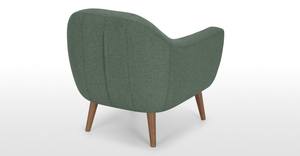 एकीकृत आर्मरेस्ट और टेप किए गए लकड़ी के पैर अनुकूलन योग्य असबाब टफ्टेड बैकरेस्ट सिंगल सोफा कुर्सी - Product Image 4