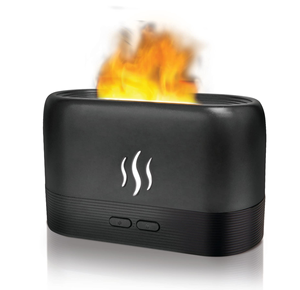 Diffuseur d'arômes, humidificateur d'air, diffuseur ultrasonique à brume froide, nébuliseur, lampe à huile essentielle LED, diffuseur à effet flamme - Product Image 1