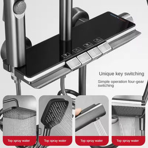 Système <span class=keywords><strong>de</strong></span> <span class=keywords><strong>douche</strong></span> à effet pluie noir <span class=keywords><strong>de</strong></span> qualité supérieure avec pulvérisateur à main ensemble <span class=keywords><strong>de</strong></span> <span class=keywords><strong>douche</strong></span> <span class=keywords><strong>de</strong></span> salle <span class=keywords><strong>de</strong></span> bain à haute pression pour un bain <span class=keywords><strong>de</strong></span> luxe - Product Image 6