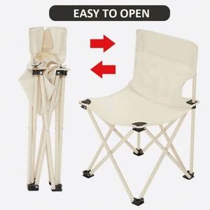 Silla Plegable de Playa Moderna de Acero Inoxidable, Tamaño Pequeño, Ligera, Resistente al Agua, Personalizable, para Gimnasio y Exteriores - Product Image 5