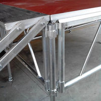 Plateforme de Scène Modulaire Pliable en Alliage d'Aluminium, Capacité de Charge de 850 kg, Idéale pour Mariages et Concerts – Fournisseur Direct Usine