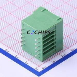 KF2EDGVHM-3.5-2*5P Plug-in Terminal Block Through hole,P=3.5mm Connector Board-to-Board / Socket Closed Screw Fixing 2x5P 3.5mm - Product Image 1
