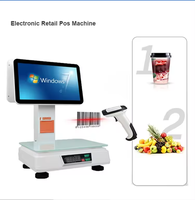 Fábrica minorista supermercado almacén Hospital pantallas táctiles con impresora de 58mm Windows POS sistema escala máquina