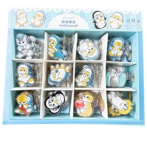 48 pinces à papier en acrylique en forme de tête de requin de dessin animé, design mignon, pour étudiants et <span class=keywords><strong>bureau</strong></span>, pour le rangement des documents - Product Image 2