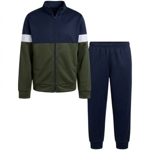 Top Manufacturer New Arrival Winter Stand Collar Unisex <b>Tracksuit</b> Set Customized Logo Design Breathable Lightweight Regular Fit - Product Image 1