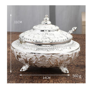 Tarro de especias grande de lujo europeo con tapa abatible, estilo árabe/oriental, para almacenamiento de azúcar y especias en la cocina. - Product Image 5