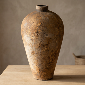 Panier de rangement en poterie grande taille, en argile, 45x45x80 CM - Product Image 3