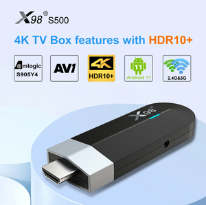 X98 S500 s905y4 TV Stick Android 11.0 HD 4K TV Dongle Amlogic s905y4 Quad Core x98s500 thông minh TV Box <span class=keywords><strong>Video</strong></span> Player 2GB 4GB STB - Product Image 3