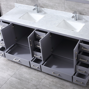 Vasque double de 84 pouces, meuble de salle de bain moderne haut de gamme, écologique, lavabo en céramique, résistant à l'eau, caractéristiques pour hôtel, entrepôt - Product Image 6