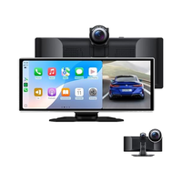Layar Sentuh HD Portabel Nirkabel 11,26 Inci Carplay Android Auto GPS Navigasi Kamera Dasbor 4K Kamera Mundur 1080P Pemutar DVD Mobil