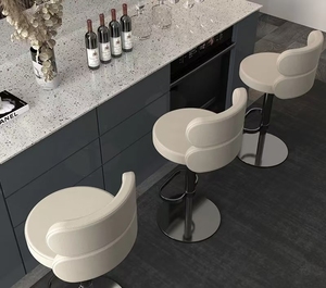 Tabouret de bar moderne en acier inoxydable, design contemporain, durable, écologique, mobilier commercial pour bar à domicile, hôtel - Product Image 6
