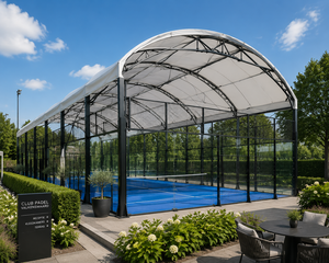 Pista de Pádel Impermeable con Iluminación y Techo Panorámico, Pista de Tenis de Pádel Duradera, Fabricante Integral - Product Image 1