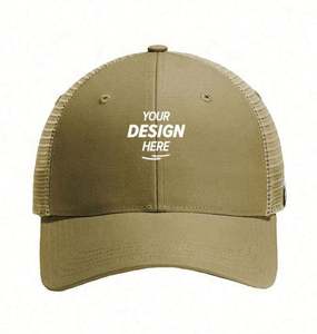 Chapeaux de camionneur en maille brodée 3D à 6 panneaux bleus personnalisés pour hommes casquettes à la mode avec tissu commun pour l'extérieur - Product Image 1