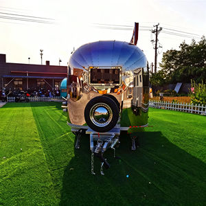 Carrito de Comida Multifuncional de Acero Inoxidable de Lujo para Venta Ambulante de Té con Leche Oden, Helados y Comida Rápida - Product Image 4
